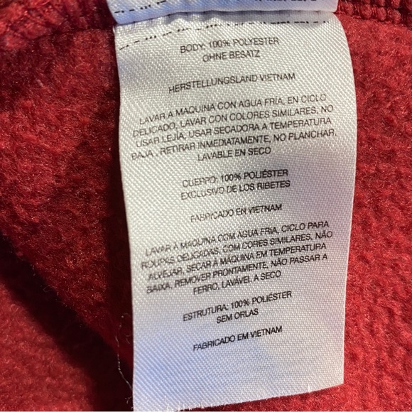 Columbia Jacket Womens Medium Red Full Zip Fleece Zip Pockets Ladies Xl - Picture 5 of 7